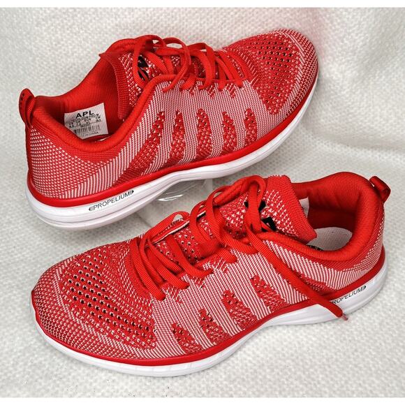 APL Mens Techloom Propeplum Red Mesh sneaker shoes Mens Sz 8.5 - Picture 3 of 10
